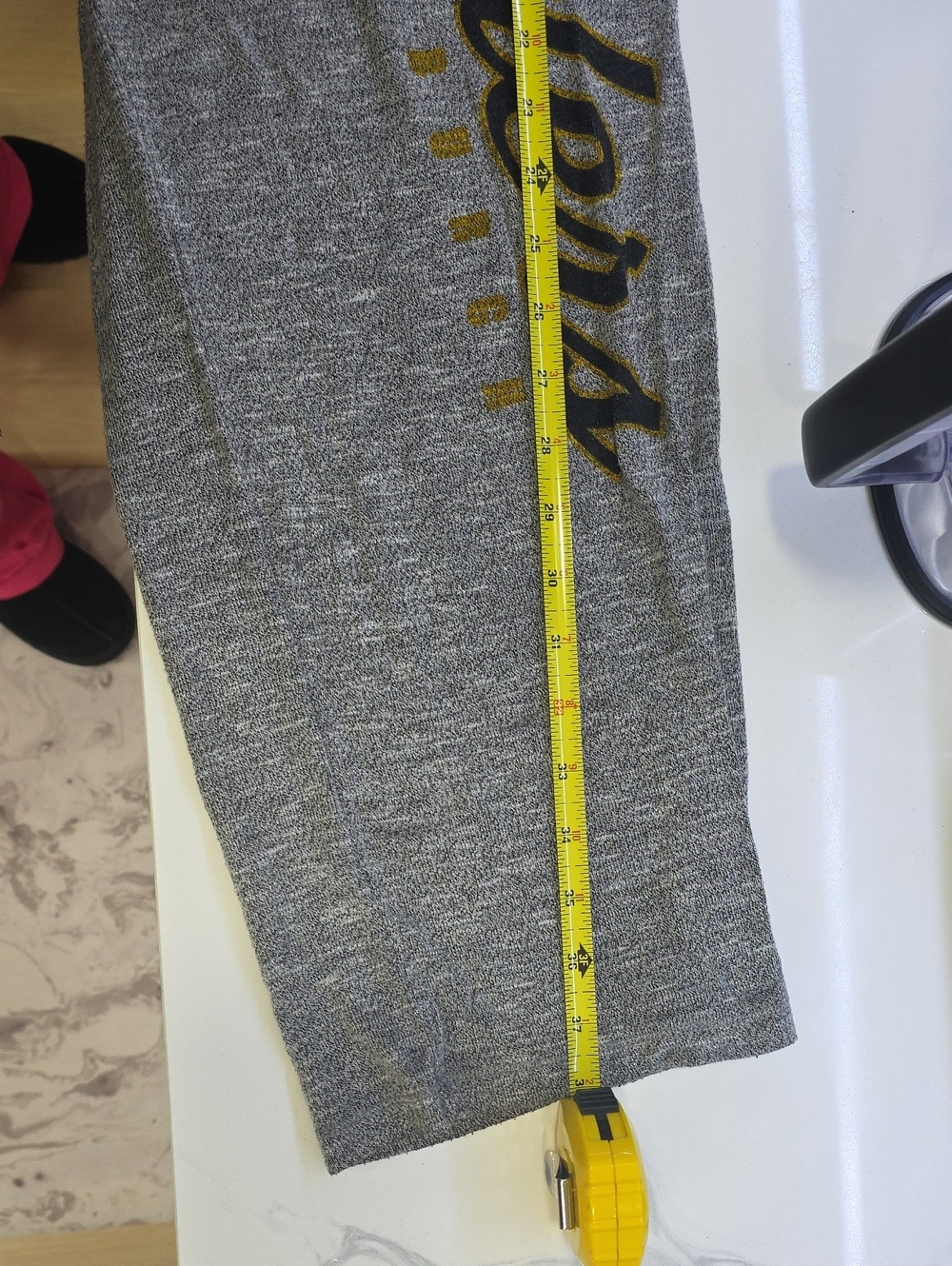 Pittsburgh Steelers Women's Gray Knit Lounge Pants - Picture 7 of 7